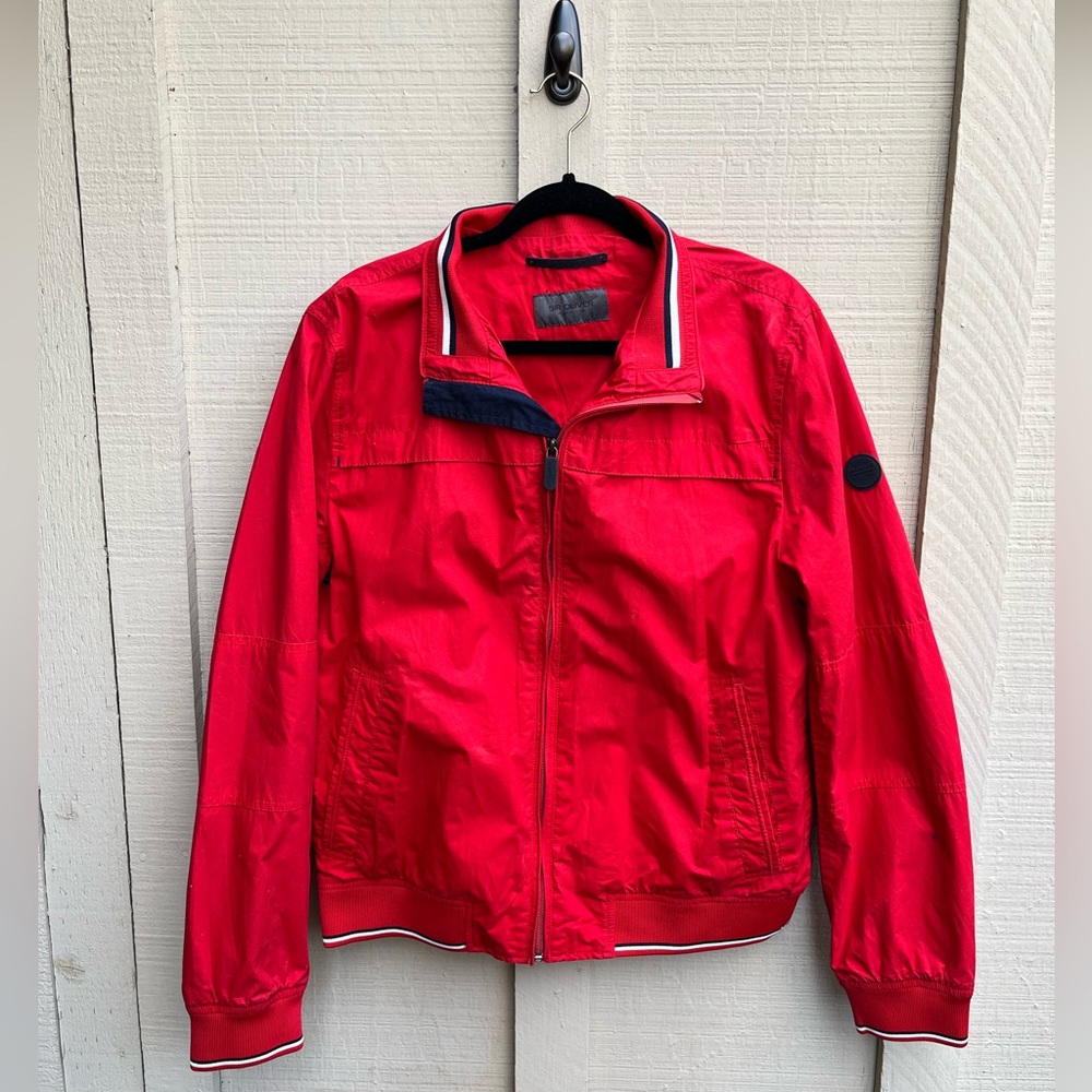 Sir Oliver Red Oversized Bomber Jacket Unisex